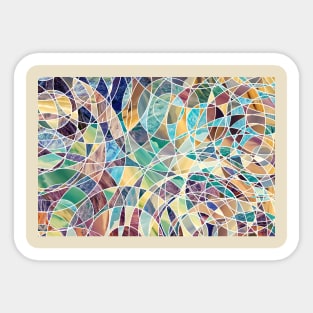 Modern abstract pastels Sticker